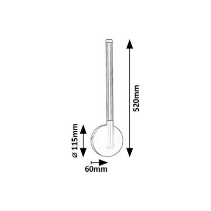 Rabalux - Iluminação de parede LED LED/6W/230V