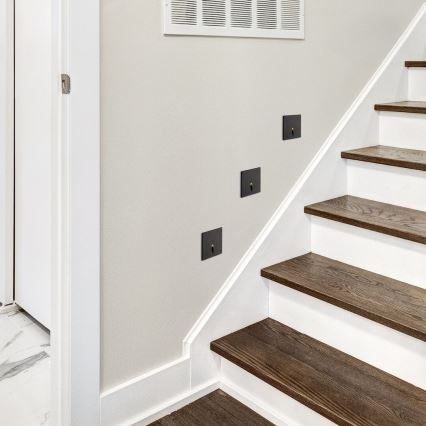 Rabalux - Iluminação de escada LED LED/3W/230V 3000K preto