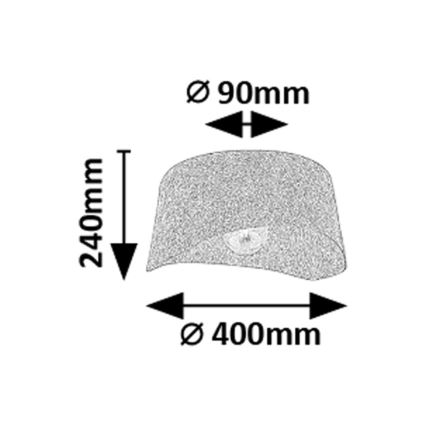 Rabalux - Candeeiro de tecto 1xE27/10W/230V Ø 40 cm