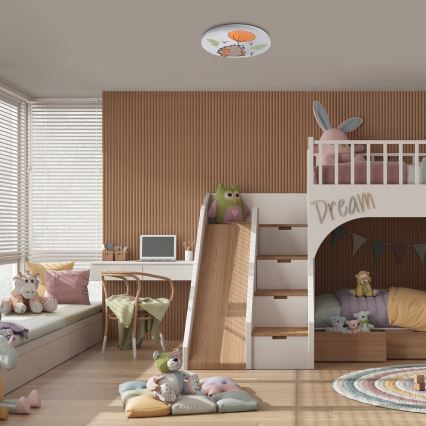 Rabalux - Candeeiro de tecto infantil LED / 24 W / 230 V / 3000 K / Ø 37,5 cm