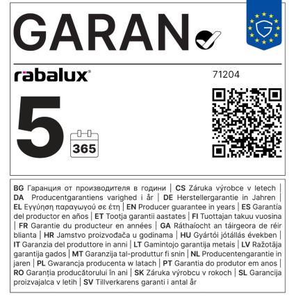 Rabalux - Iluminação de teto LED LED/7W/230V 3000K diâmetro 12 cm branco