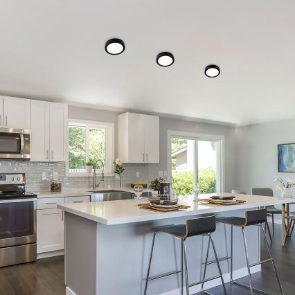 Rabalux - Iluminação de teto LED LED/15W/230V 3000K diâmetro 16 cm preto