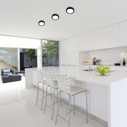 Rabalux - Iluminação de teto LED LED/24W/230V 3000K diâmetro 22 cm preto