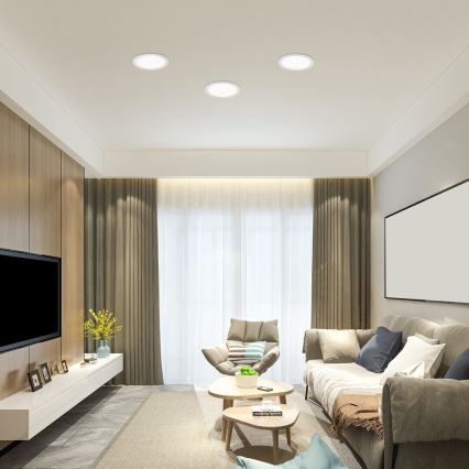 Rabalux - Foco de encastrar LED LED/3W/230V 3000K diâmetro 9 cm branco