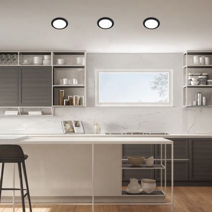 Rabalux - Foco de encastrar LED LED/6W/230V 3000K diâmetro 12 cm preto