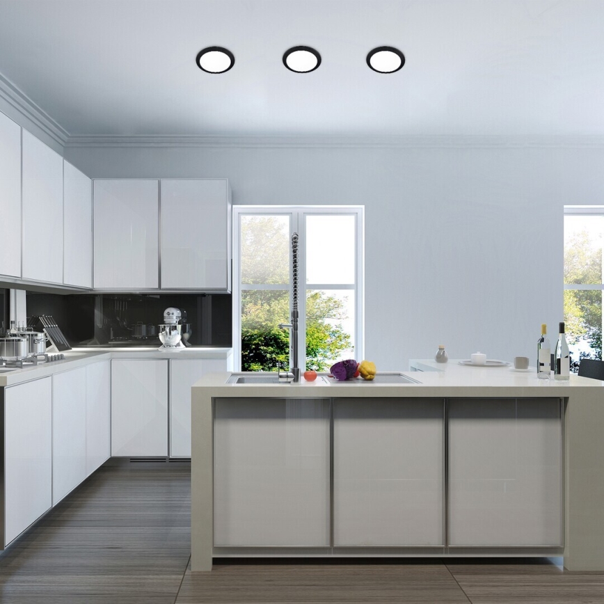 Rabalux - Foco de encastrar LED LED/18W/230V diâmetro 22 cm preto