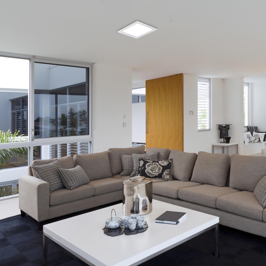 Rabalux - Foco de encastrar LED LED/12W/230V 17x17 cm branco