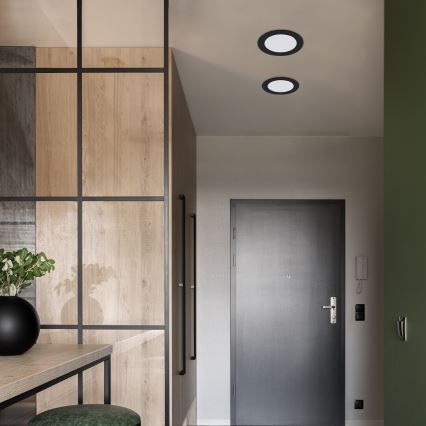 Rabalux - Foco de encastrar LED LED/3W/230V diâmetro 9 cm preto