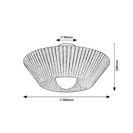 Rabalux - Candeeiro de teto 1xE27/6W/230V Ø 40 cm