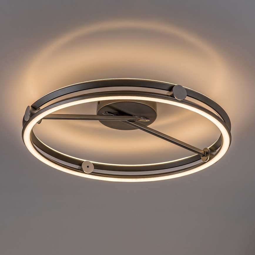 Rabalux - Candeeiro de tecto LED dimerizável LED/60W/230V 3000-6500K diâmetro 50 cm cinzento + controlo remoto