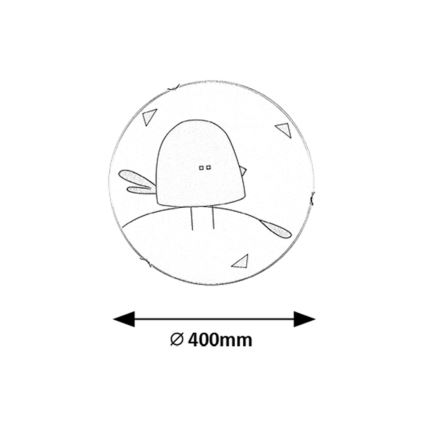 Rabalux - Candeeiro de tecto infantil 2xE27/60W/230V diâmetro 40 cm