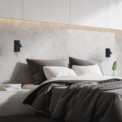 Rabalux - Foco de parede LED LED/4W/230V preto