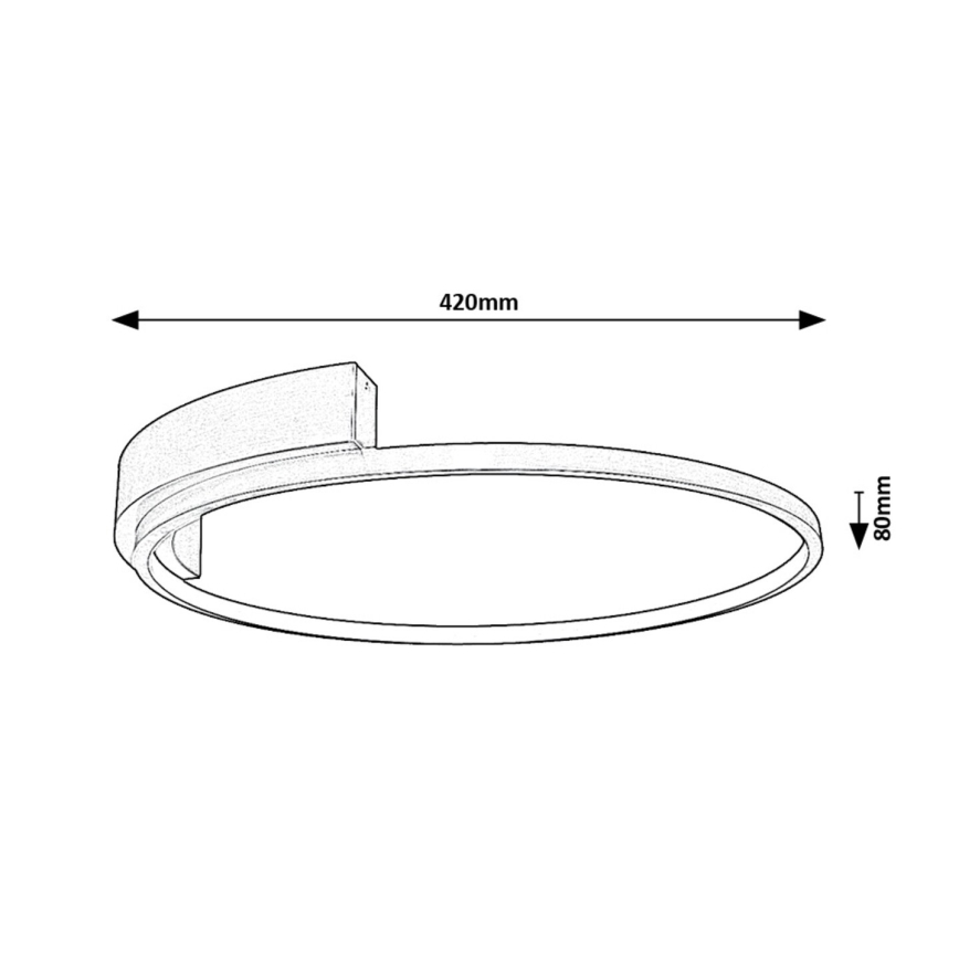 Rabalux - Plafon LED/23W/230V, diâmetro 42 cm