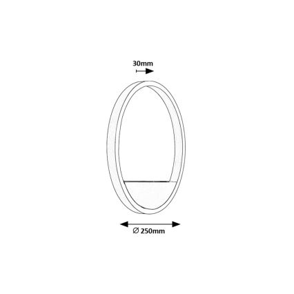 Rabalux - Iluminação de parede LED LED/15W/230V