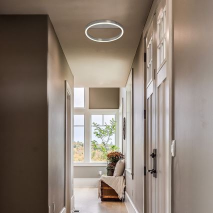Rabalux - Candeeiro de tecto LED/20W/230V, cromo mate, Ø 40 cm