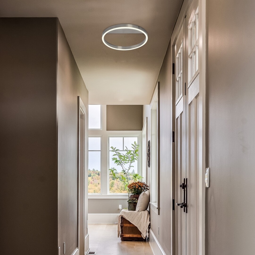 Rabalux - Candeeiro de tecto LED/20W/230V, cromo mate, Ø 40 cm