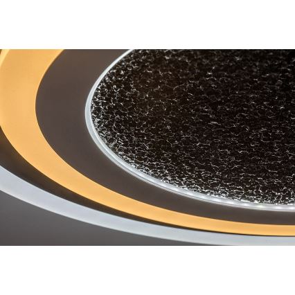 Rabalux - Luminária de teto LED dimerizável LED/56W/230V 3000/4000/6000K, preta + controlo remoto, Ø 45 cm