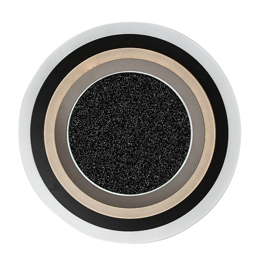 Rabalux - Luminária de teto LED dimerizável LED/56W/230V 3000/4000/6000K, preta + controlo remoto, Ø 45 cm