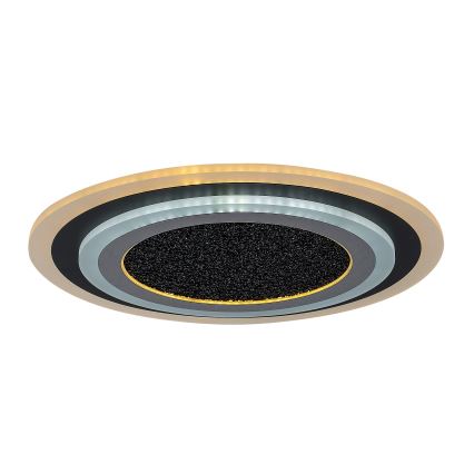 Rabalux - Luminária de teto LED dimerizável LED/56W/230V 3000/4000/6000K, preta + controlo remoto, Ø 45 cm
