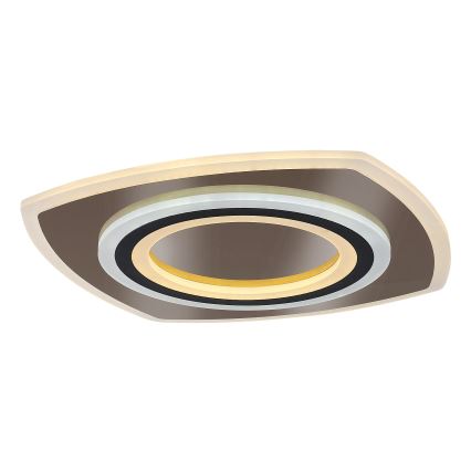 Rabalux - Luminária de teto LED dimerizável LED/60W/230V 3000/4000/6000K cromado mate/preto + controlo remoto 48x48 cm