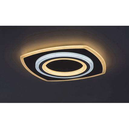 Rabalux - Plafon LED dimável LED/60W/230V 3000/4000/6000K cromado mate + controlo remoto 48x48 cm