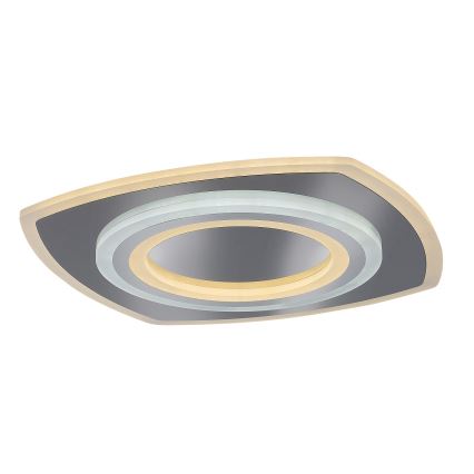Rabalux - Plafon LED dimável LED/60W/230V 3000/4000/6000K cromado mate + controlo remoto 48x48 cm