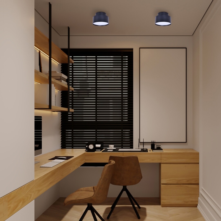 Rabalux - Candeeiro de teto LED/24W/230V 3000K preto Ø 14 cm