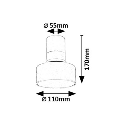 Rabalux - Candeeiro de teto LED/10W/230V 3000K branco Ø 11 cm