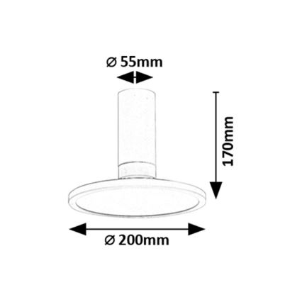 Rabalux - Candeeiro de tecto LED/20W/230V 3000K branco Ø 20 cm
