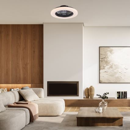Rabalux - Luminária de teto LED regulável com ventilador LED/48W/230V 3000-6500K + controlo remoto