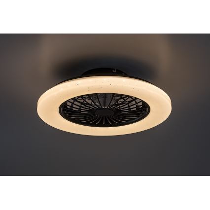 Rabalux - Luminária de teto LED regulável com ventilador LED/48W/230V 3000-6500K + controlo remoto