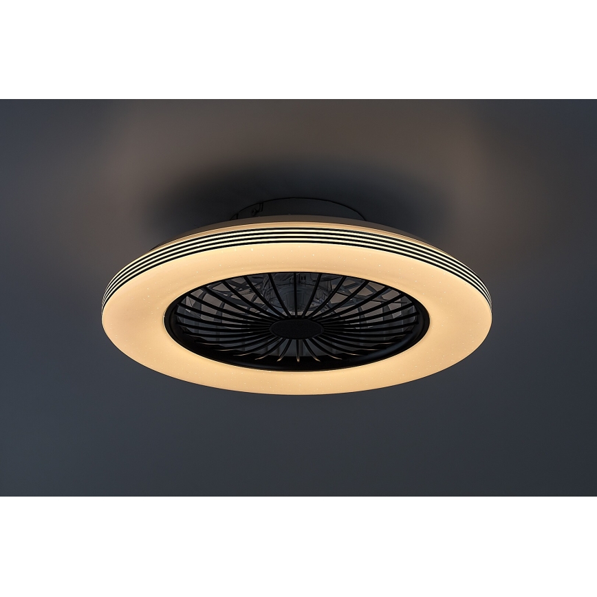 Rabalux - Luminária de teto LED regulável com ventilador LED/48W/230V 3000-6500K + controlo remoto