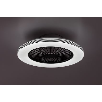 Rabalux - Luminária de teto LED regulável com ventilador LED/48W/230V 3000-6500K + controlo remoto