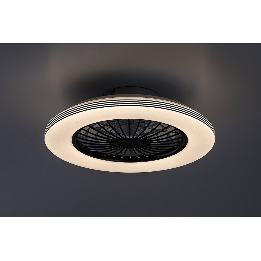 Rabalux - Luminária de teto LED regulável com ventilador LED/48W/230V 3000-6500K + controlo remoto