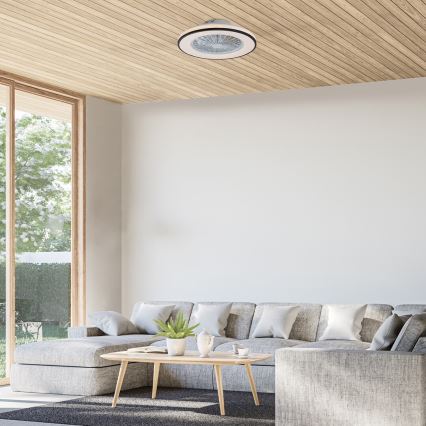 Rabalux - Luminária de teto LED regulável com ventilador LED/48W/230V 3000-6500K + controlo remoto