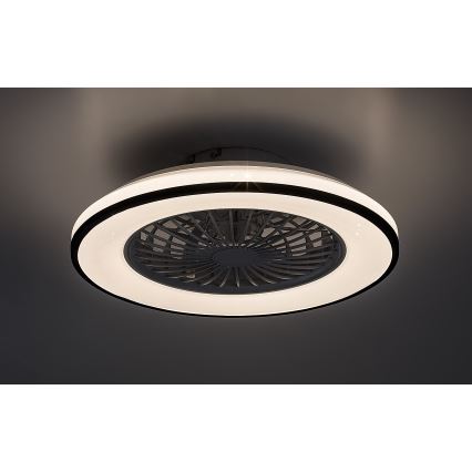 Rabalux - Luminária de teto LED regulável com ventilador LED/48W/230V 3000-6500K + controlo remoto