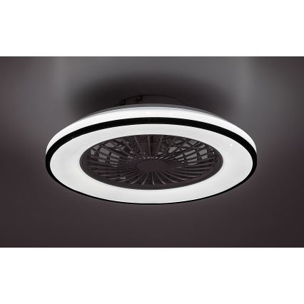 Rabalux - Luminária de teto LED regulável com ventilador LED/48W/230V 3000-6500K + controlo remoto