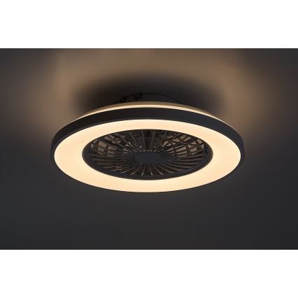 Rabalux - Luminária de teto LED regulável com ventilador LED/48W/230V 3000-6500K + controlo remoto