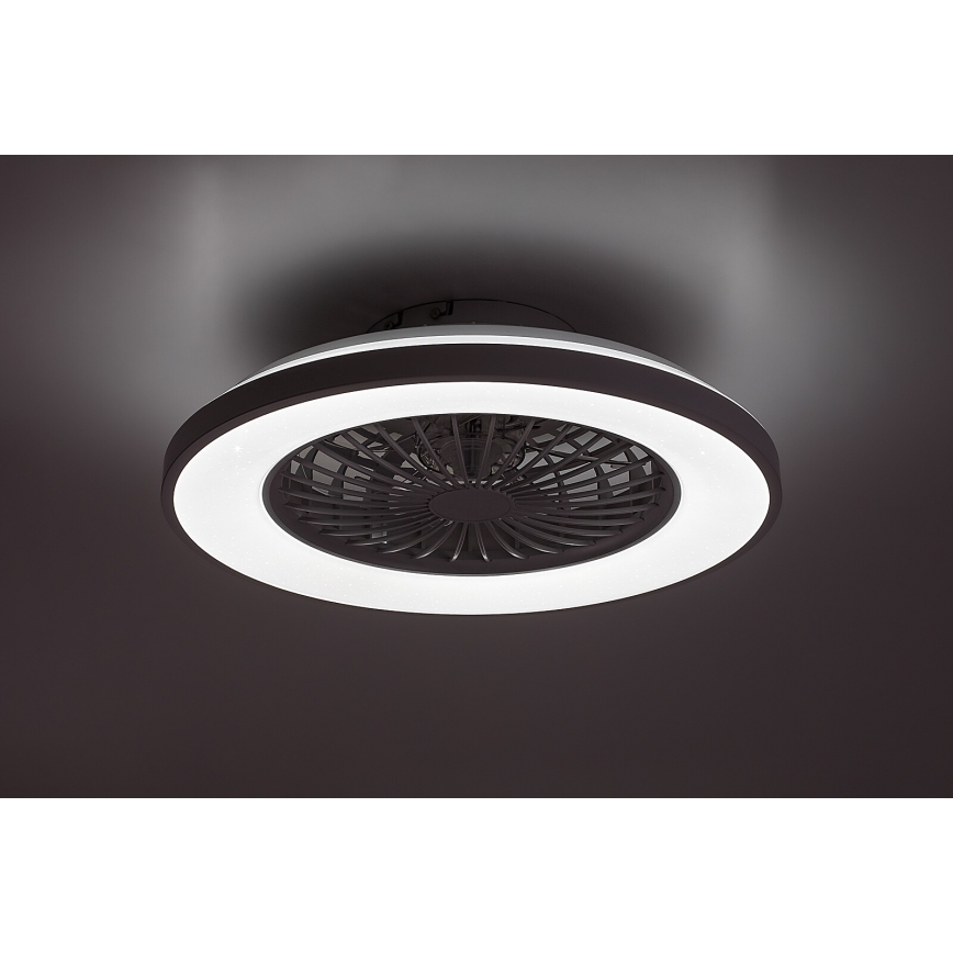 Rabalux - Luminária de teto LED regulável com ventilador LED/48W/230V 3000-6500K + controlo remoto