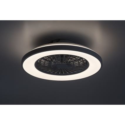 Rabalux - Luminária de teto LED regulável com ventilador LED/48W/230V 3000-6500K + controlo remoto