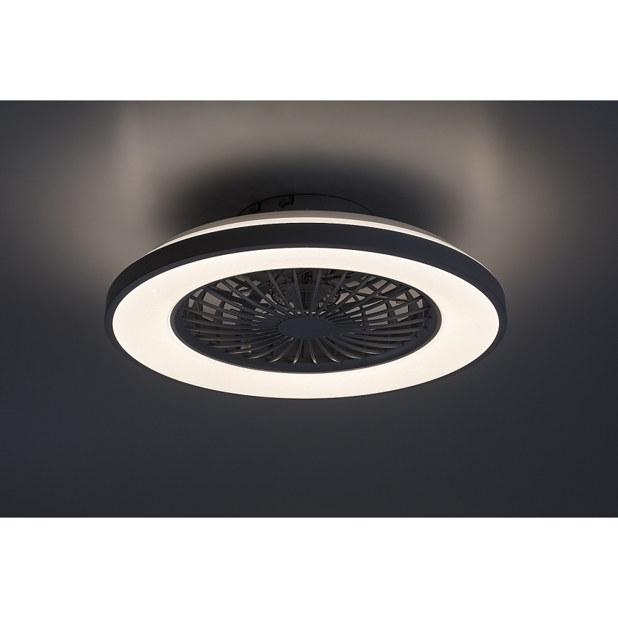 Rabalux - Luminária de teto LED regulável com ventilador LED/48W/230V 3000-6500K + controlo remoto