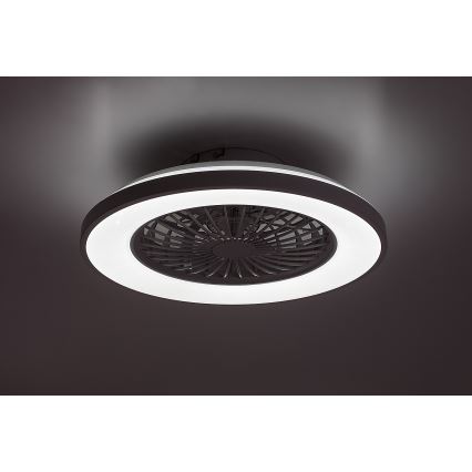Rabalux - Luminária de teto LED regulável com ventilador LED/48W/230V 3000-6500K + controlo remoto