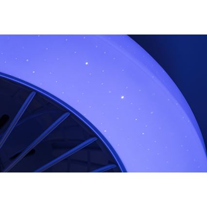 Rabalux - Luminária de teto LED RGB regulável com ventilador LED/48W/230V 3000-6500K + controlo remoto