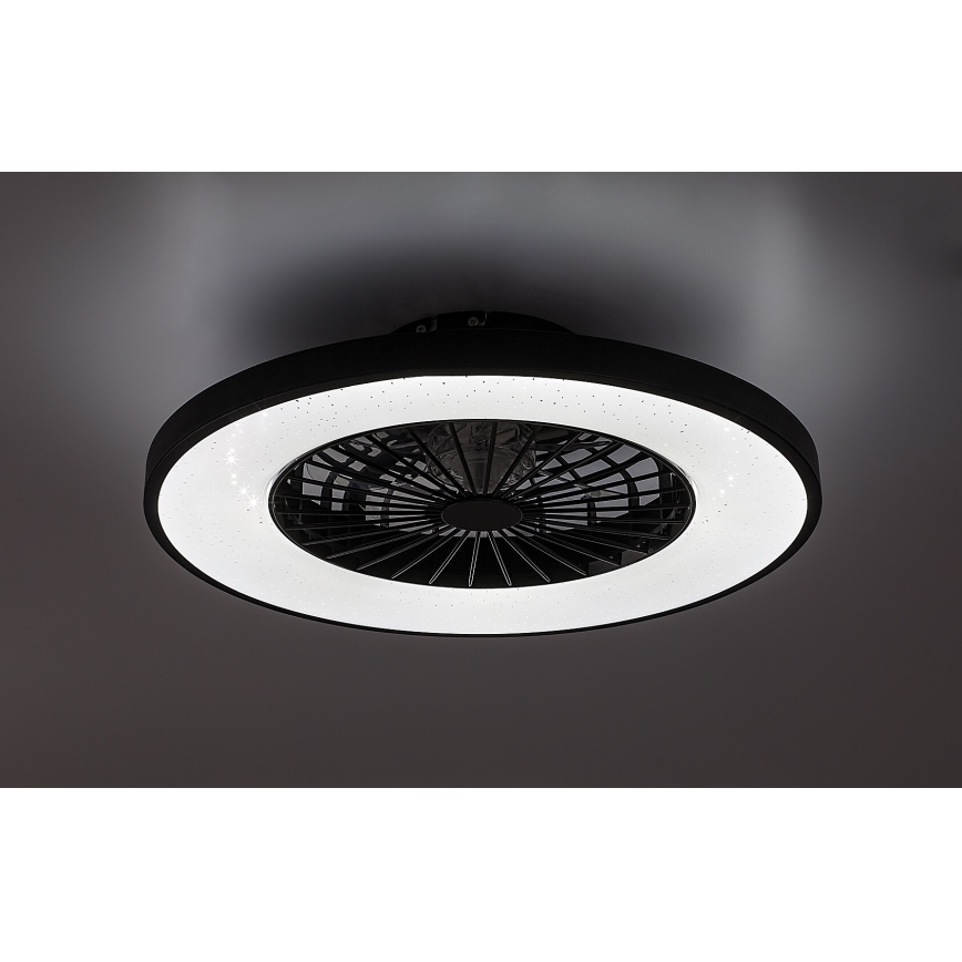 Rabalux - Luminária de teto LED regulável com ventilador LED/72W/230V 3000-6500K + controlo remoto