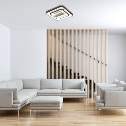 Rabalux - Iluminação de teto LED com regulação e ventoinha LED/50W/230V 3000/4000/6000K Wi-Fi + comando