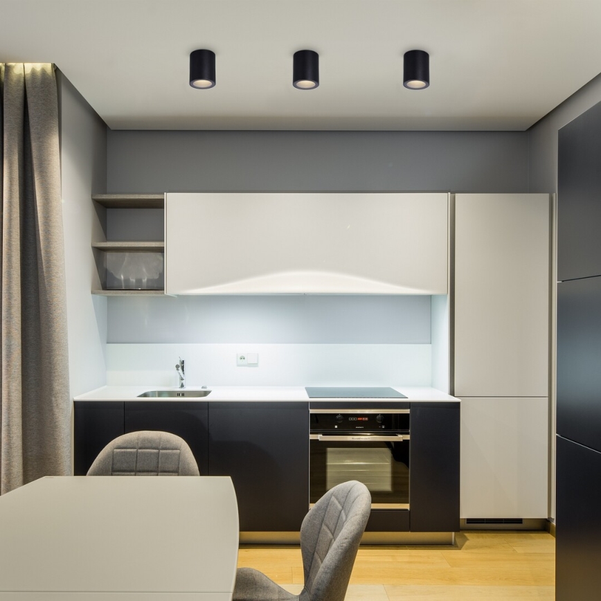 Rabalux - Candeeiro de tecto 1xGU10/35W/230V, diâmetro 7 cm, preto