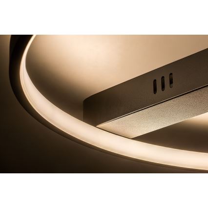 Rabalux - Candeeiro de tecto LED 45 W 230 V 3000 K 50 x 55 cm preto