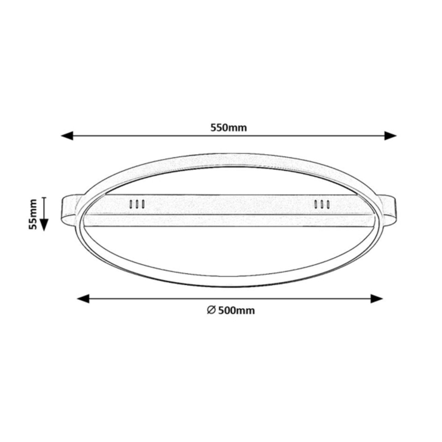 Rabalux - Candeeiro de teto LED/45W/230V 3000K 50x55 cm dourado