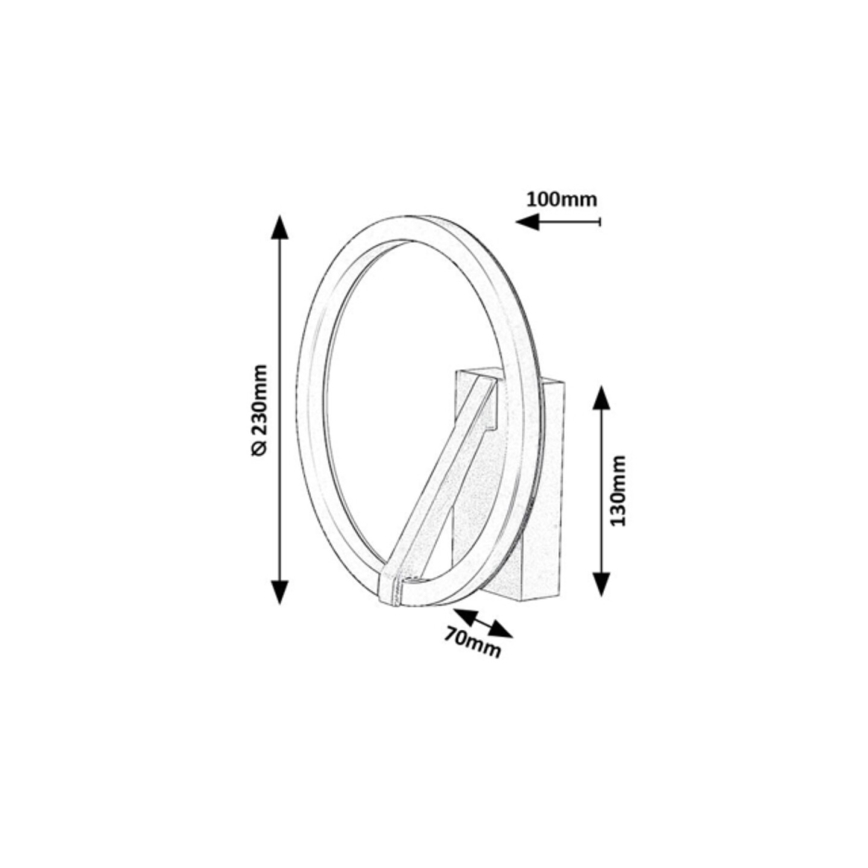 Rabalux - Aplique de parede LED/8W/230V 3000K