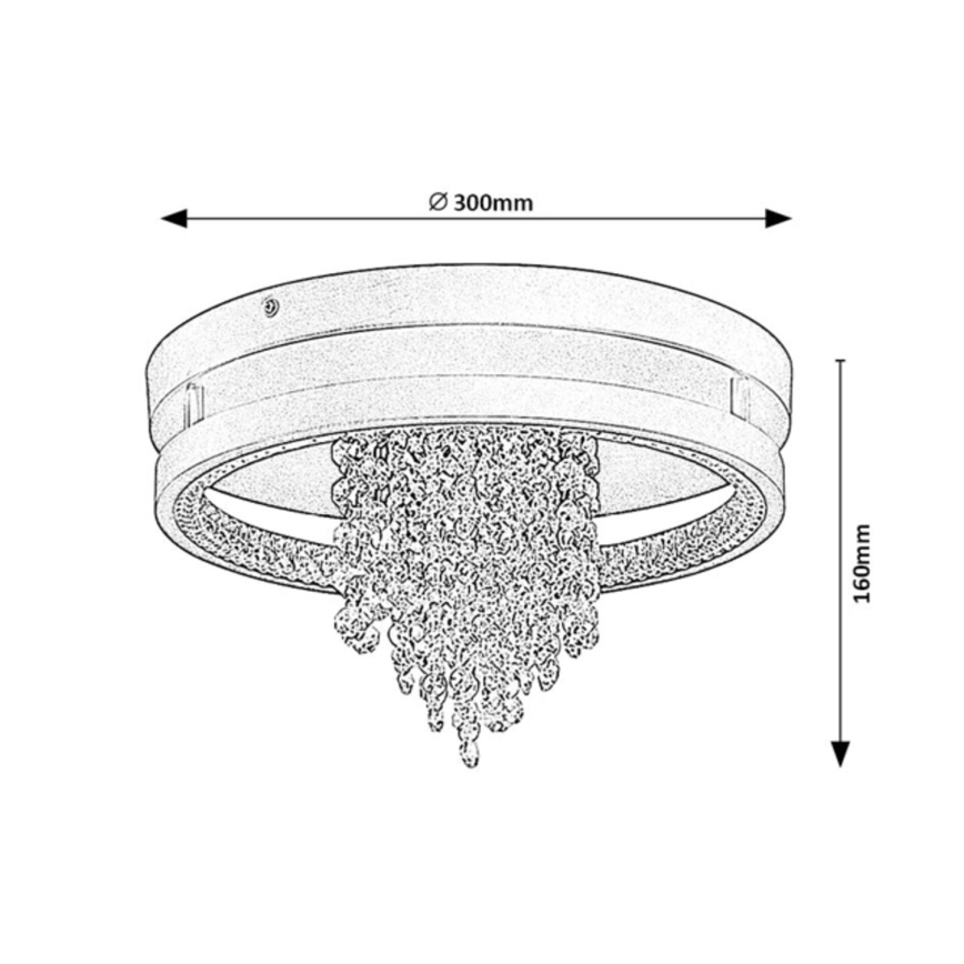 Rabalux - Luminária de teto LED/20W/230V 3000/3500/4000K Ø 30 cm